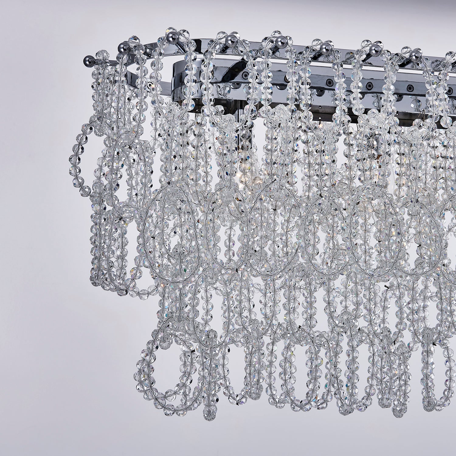 Loops 9L linear crystal chandelier - 044861-010-FR001 *