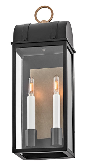 Campbell 2L wall mount lantern - 10664BK-BU