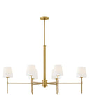 Saunders 6L linear chandelier - 46955LCB