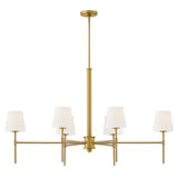 Saunders 6L linear chandelier - 46955LCB