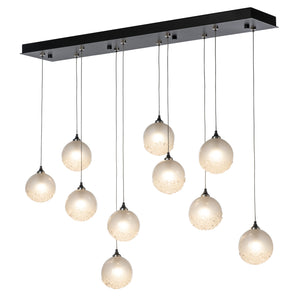 Fritz Globe 10L linear chandelier - 131130