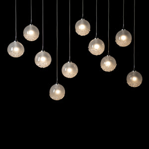 Fritz Globe 10L linear chandelier - 131130