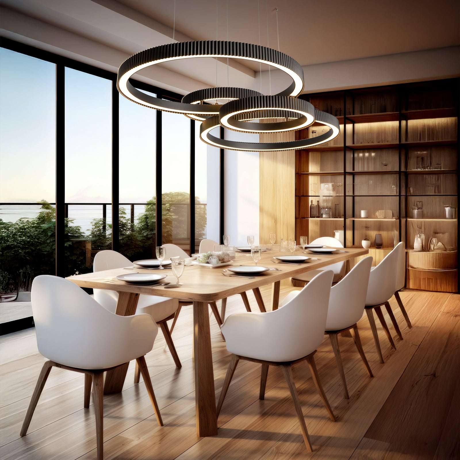 Continuum 4-Ring LED Pendant - 131637