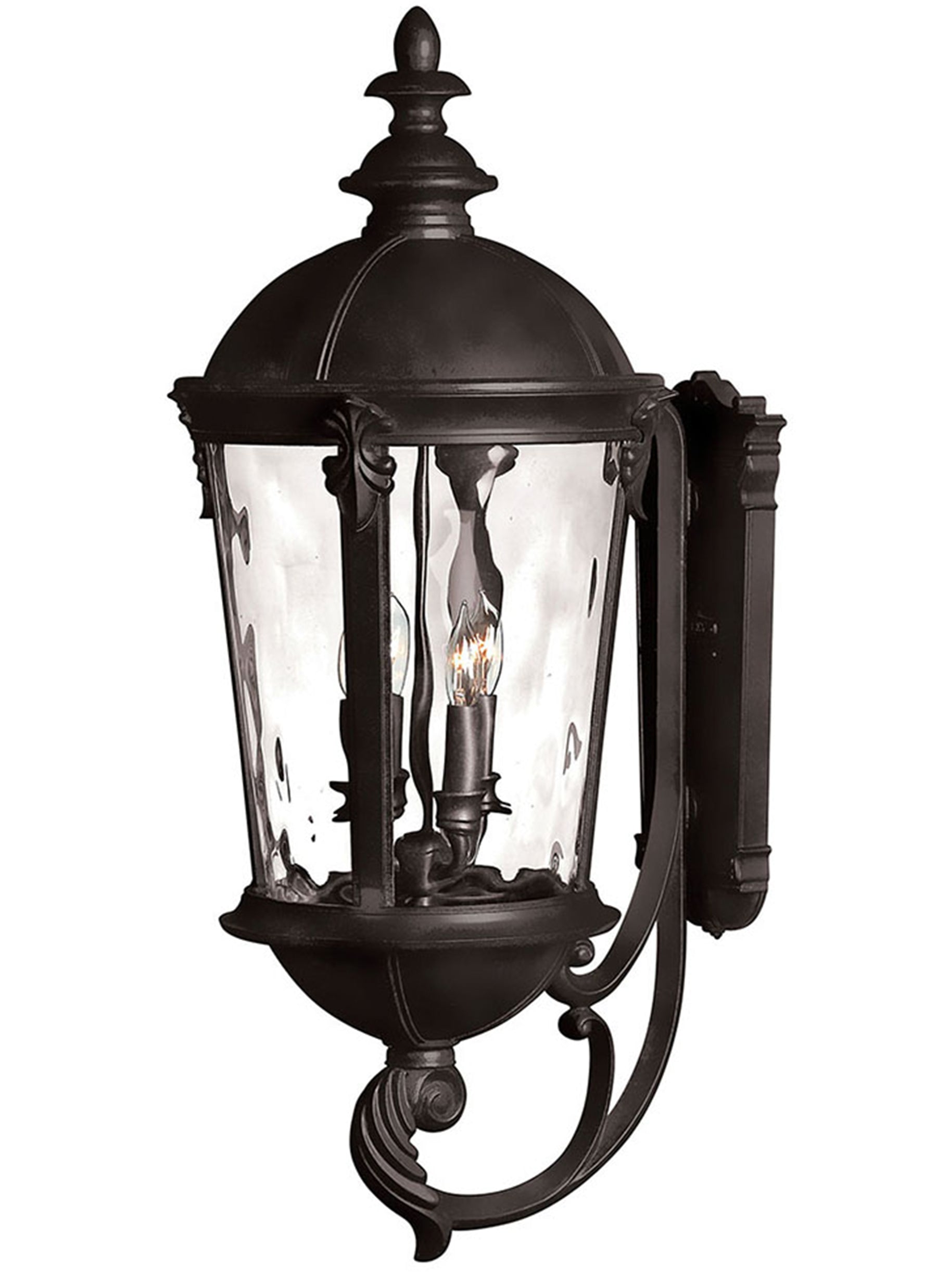 Windsor 4L large outdoor wall lantern - 1895BK