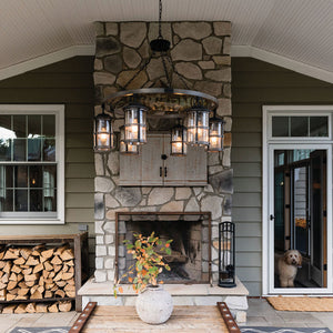 Lakehouse 6L outdoor chandelier - 2689DZ