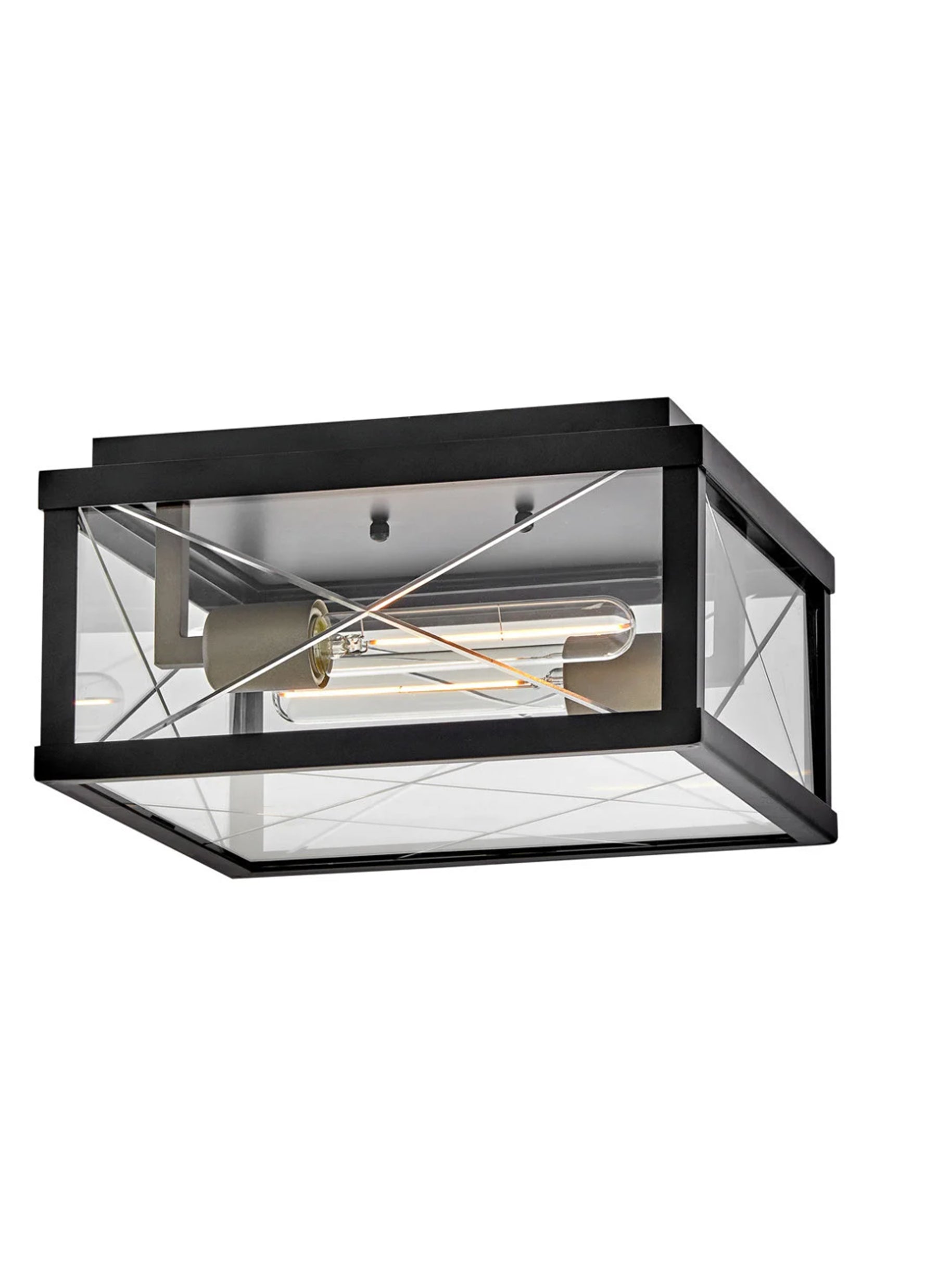 Monte 2L flush mount outdoor ceiling fixture - 28881BK
