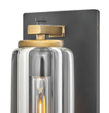Lourde 1L outdoor wall lantern -28925BK-LL
