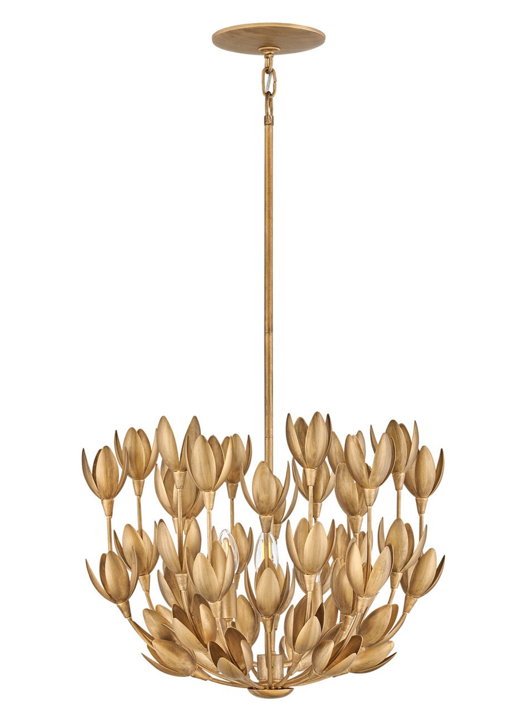 Flora 3L medium chandelier/ semi-flush mount - 30011BNG