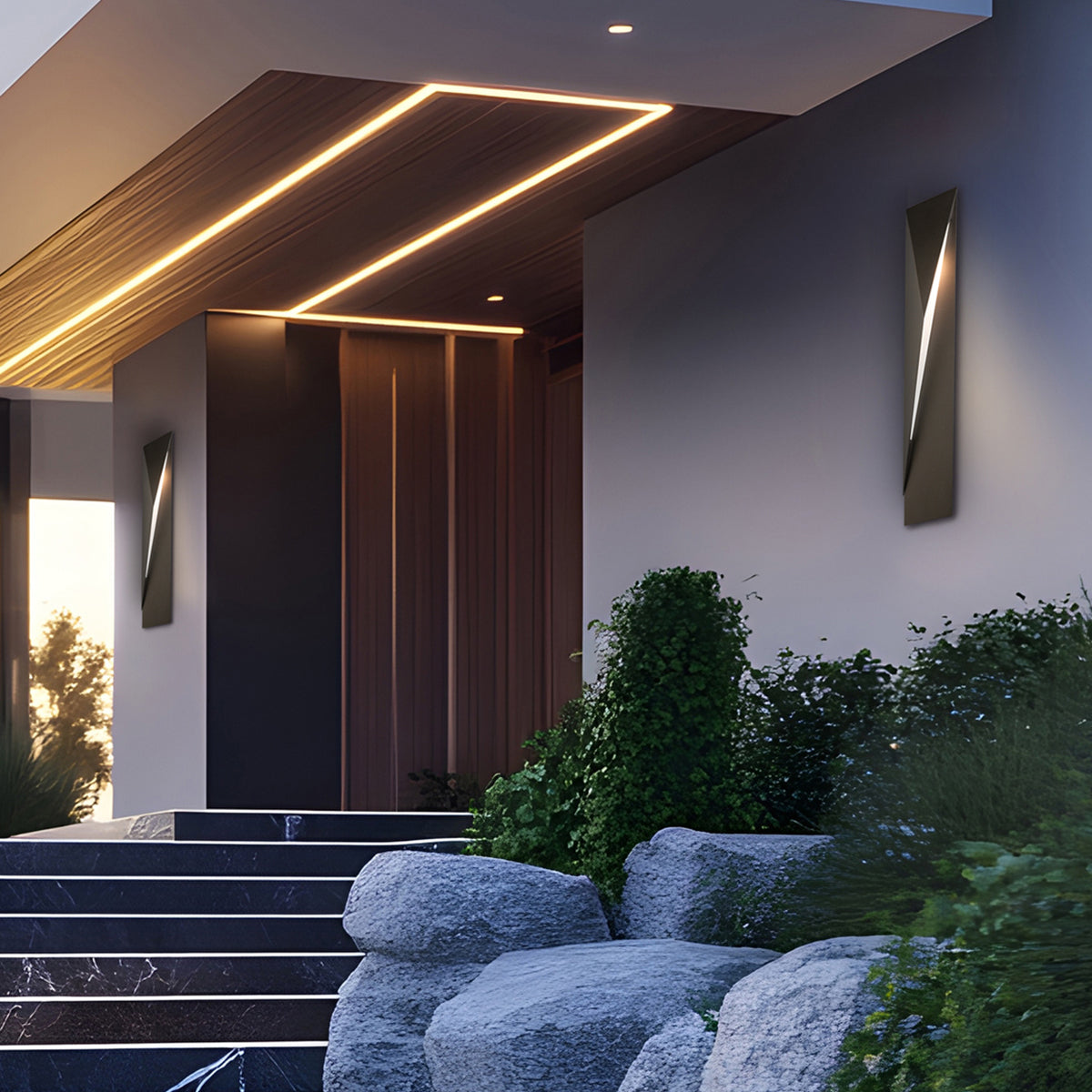 Carbon 1L outdoor sconce - 302043 *