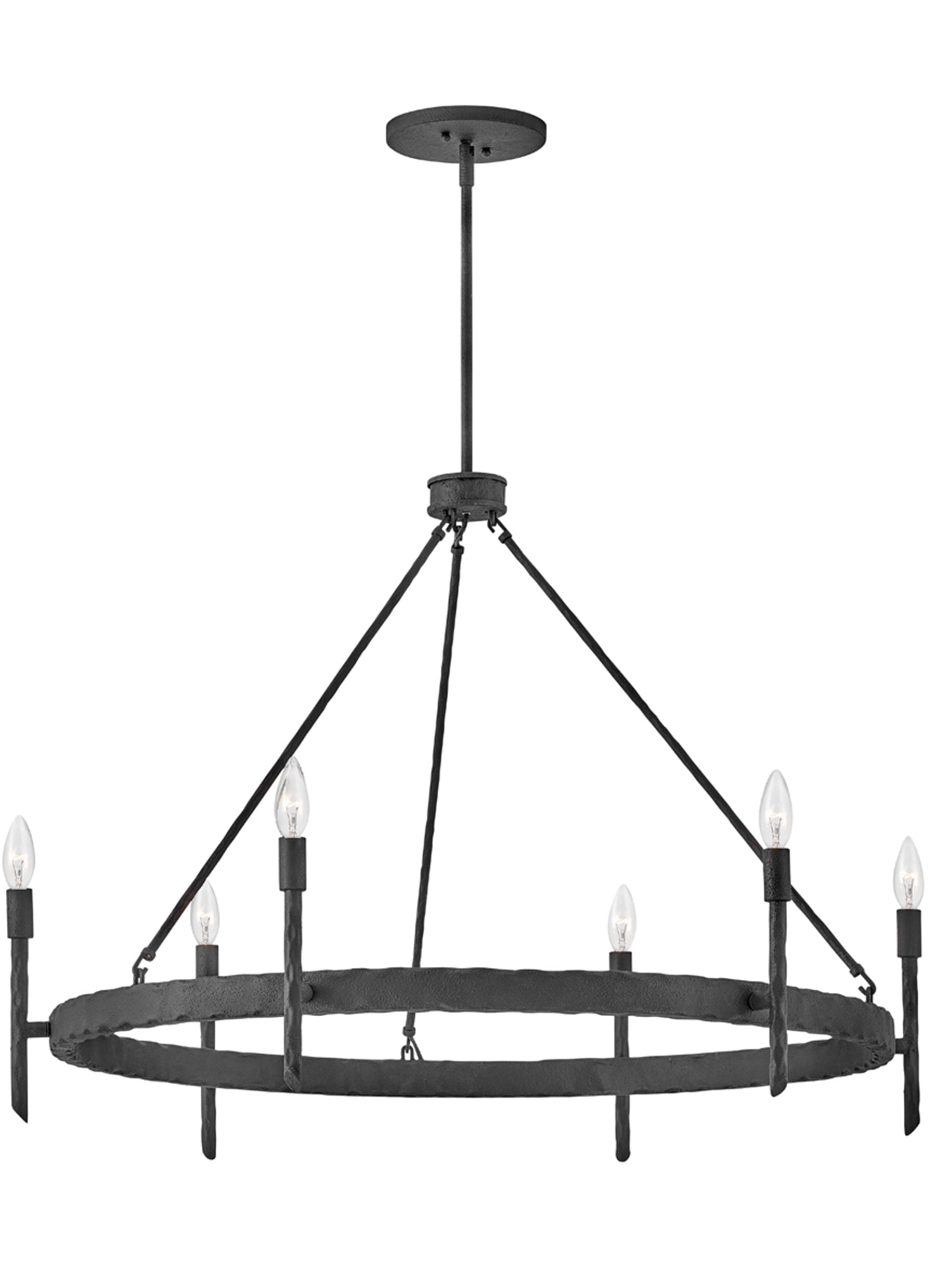 Tress 6L large chandelier - 3678FE