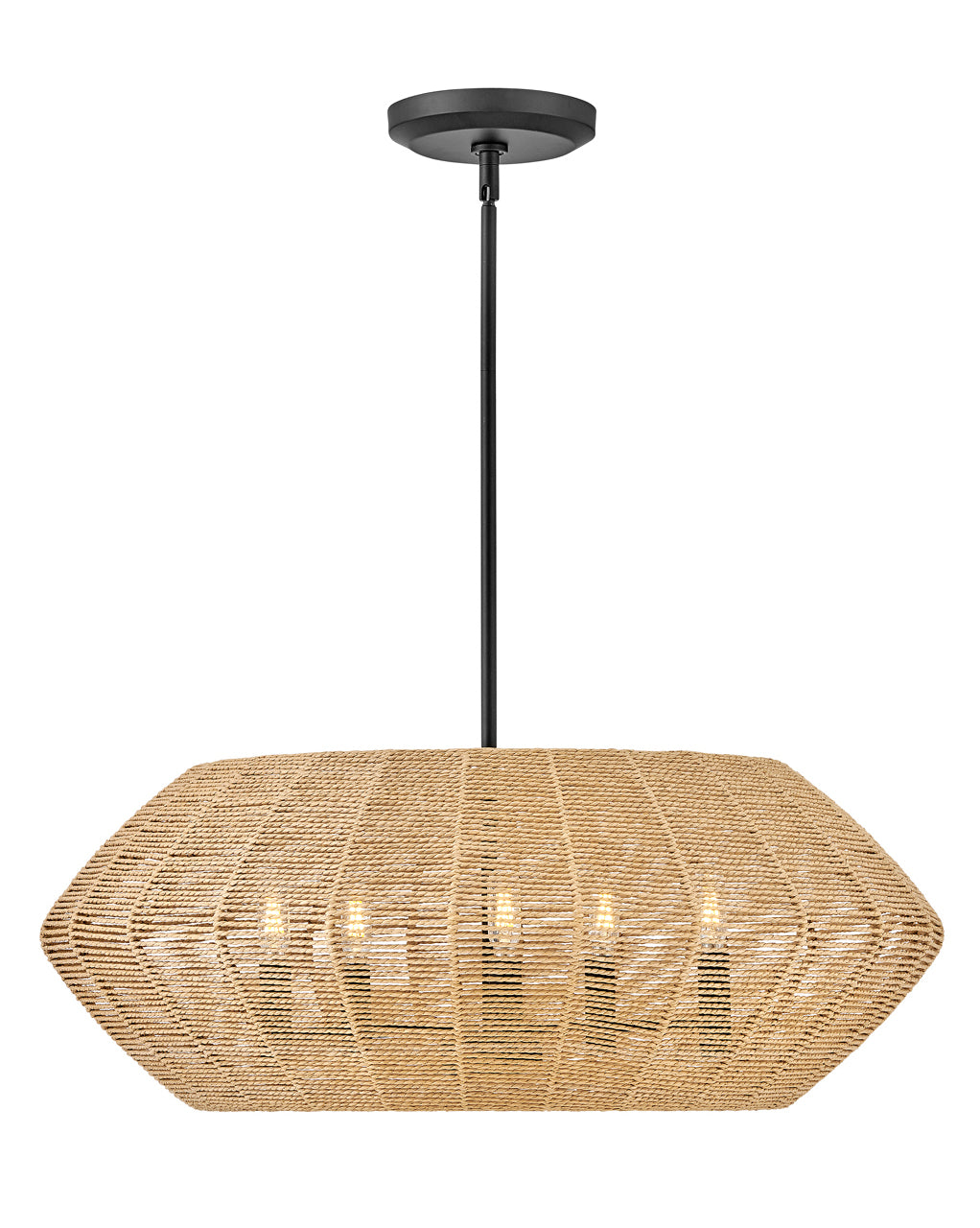 Luca 1L pendant - 40384BLK-CML