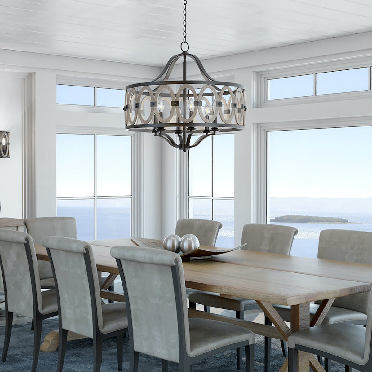 Belmont 6L chandelier - 404452FG *