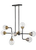 Poppy 8L medium chandelier - 40698BK