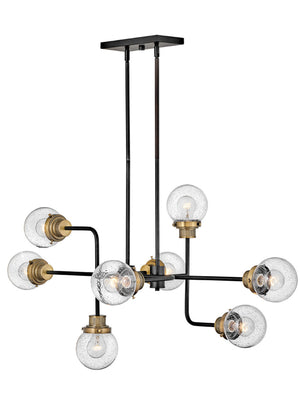 Poppy 8L medium chandelier - 40698BK