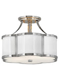 Chance 2L medium semi-flush mount - 4443PN