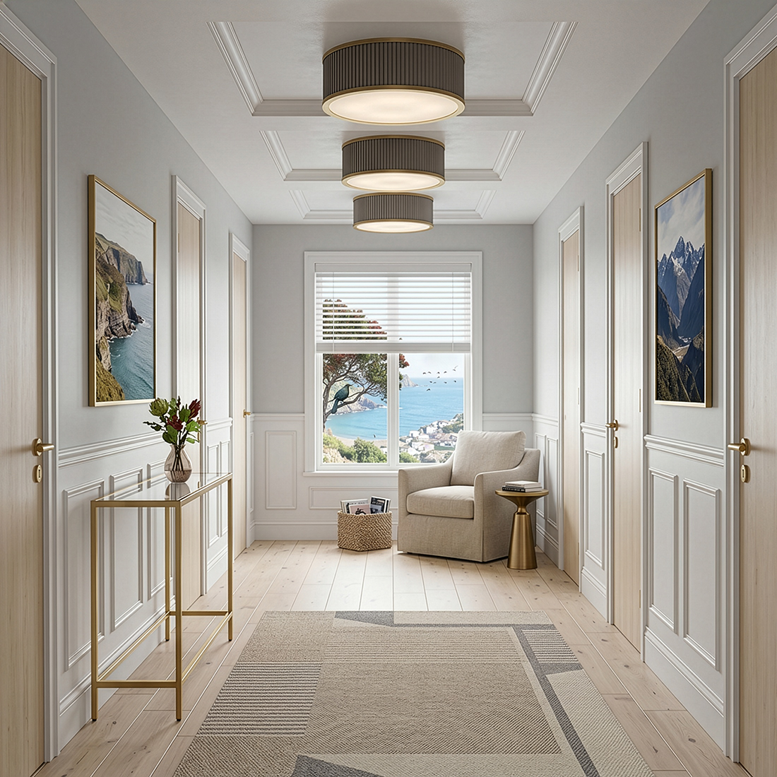 Arden 1L flush mount ceiling fixture - 45053HB