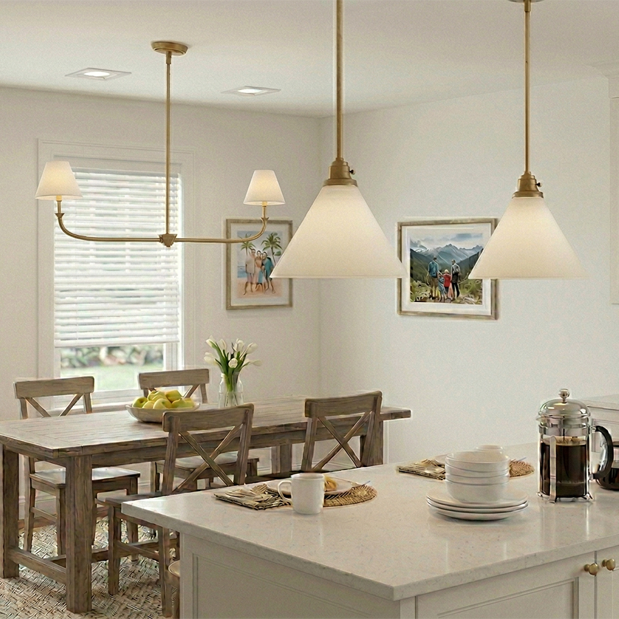 Greta 2L linear chandelier - 45164HB