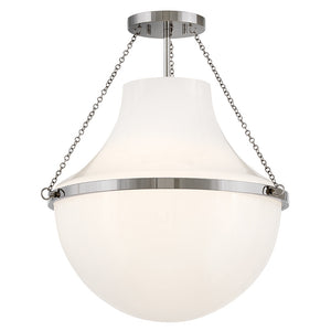 Collins 1L semi-flush mount - 46893PN *