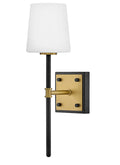 Saunders 1L wall sconce - 46950BK-LCB