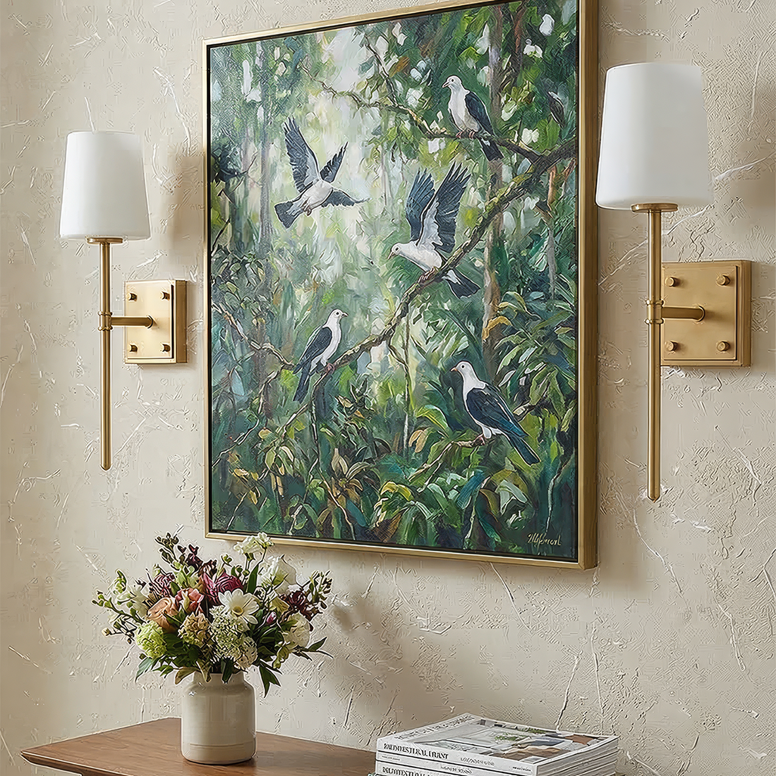 Saunders 1L wall sconce - 46950LCB *