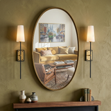 Saunders 1L tall wall sconce - 46951BK-LCB *