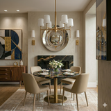 Saunders 6L chandelier - 46954LCB