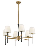 Saunders 6L Chandelier - 46954BK-LCB