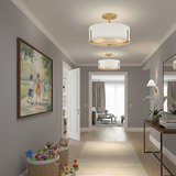 Halle 3L semi-flush mount - 47571LCB *