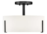 Halle 3L semi-flush mount - 47571BK *