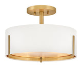 Halle 3L semi-flush mount - 47571LCB *