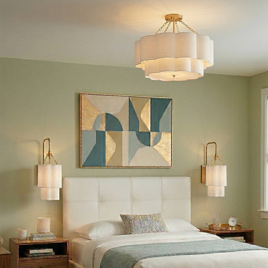 Gwen 4L semi-flush mount - 47733LCB *