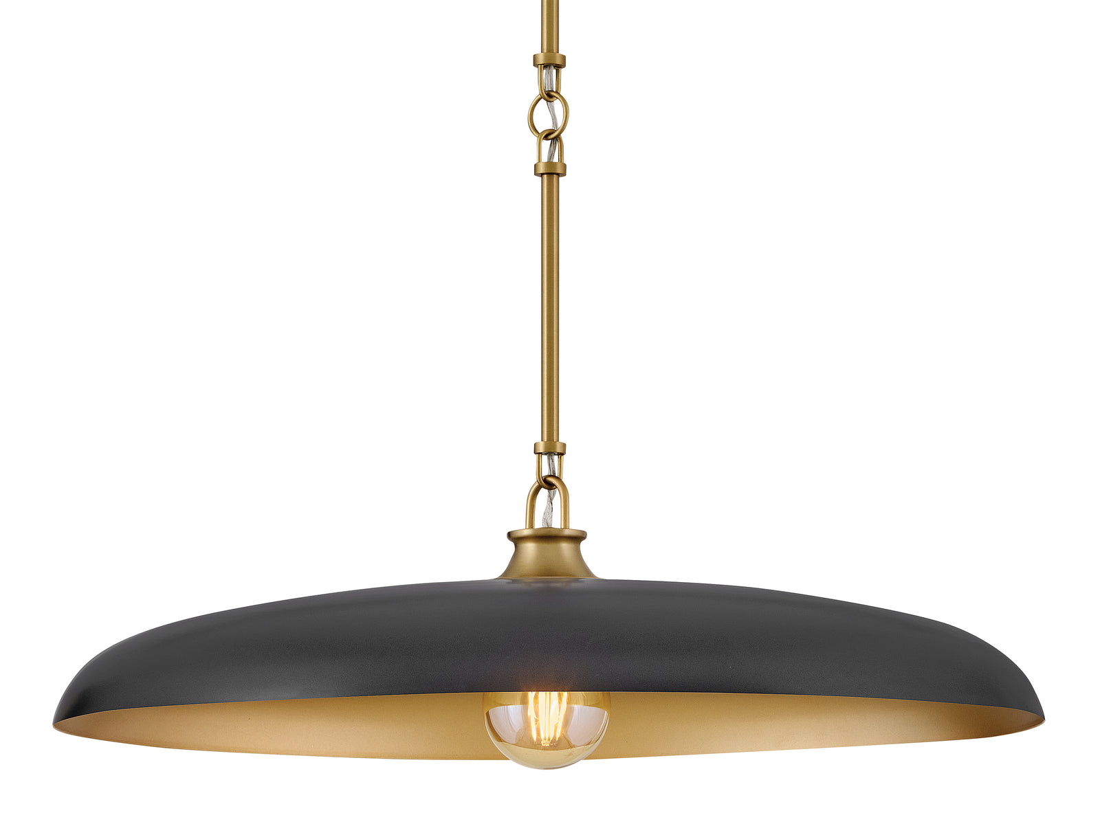 Sadie 1L large pendant - 48165LCB-BK *