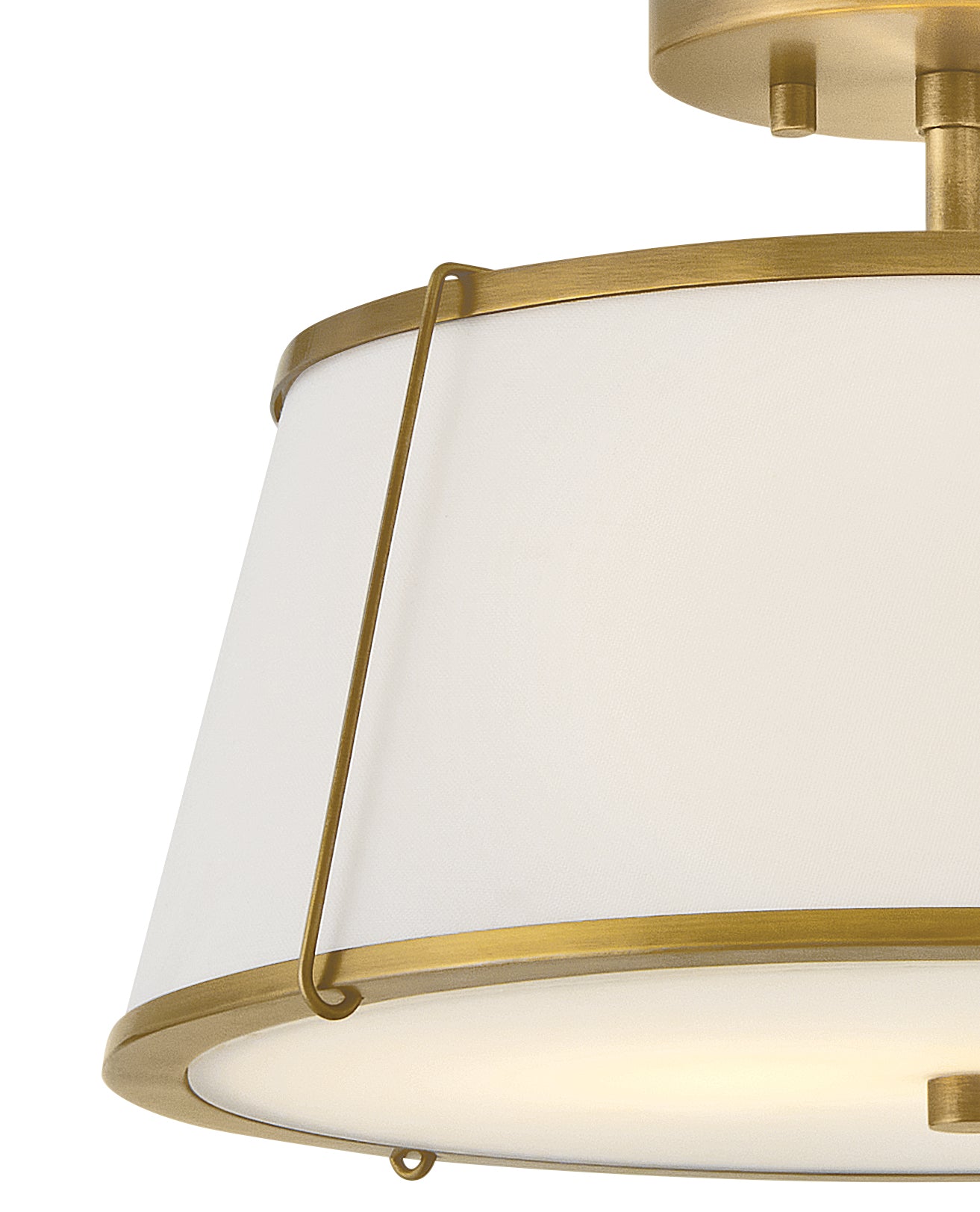 Clarke 2L semi flush mount - 4893LDB-OW