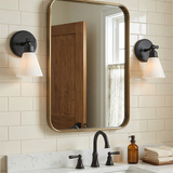 Arti 1L vanity wall sconce - 51180BK
