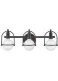 Somerset 3L medium wall sconce - 53773BK