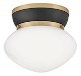 Lucy 1L flush mount - 83601BK-LCB