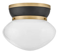 Lucy 1L flush mount - 83601BK-LCB