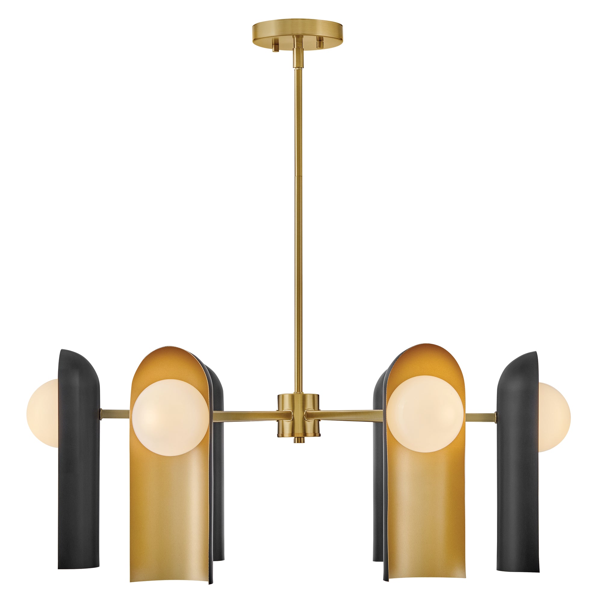 Zuri 6L chandelier - 84236LCB-BK