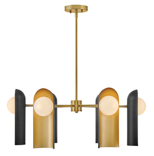 Zuri 6L chandelier - 84236LCB-BK