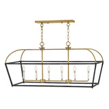 Tate 6L linear chandelier - 84275BK-LCB *