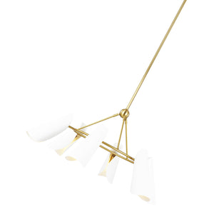 AERIN Tresa 6L chandelier - AEC1036BBSMWT