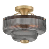 Adella 3L semi-flush mount - 48571LCB-SM *