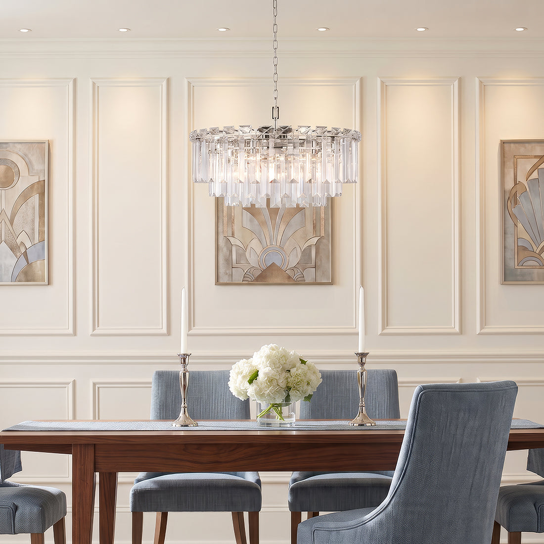 Arden 16L chandelier - CC12716PN *