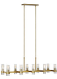 Geneva 10L linear chandelier - CC13810BBS