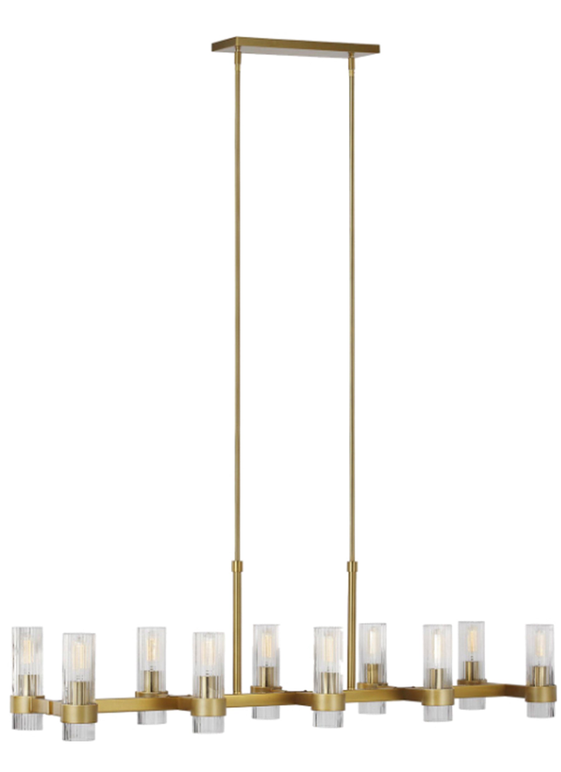 Geneva 10L linear chandelier - CC13810BBS