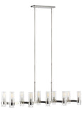 Geneva 10L linear chandelier - CC13810PN