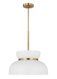 Pemberton 1L Medium Pendant, Matte White finish - DJP1111SBMWT