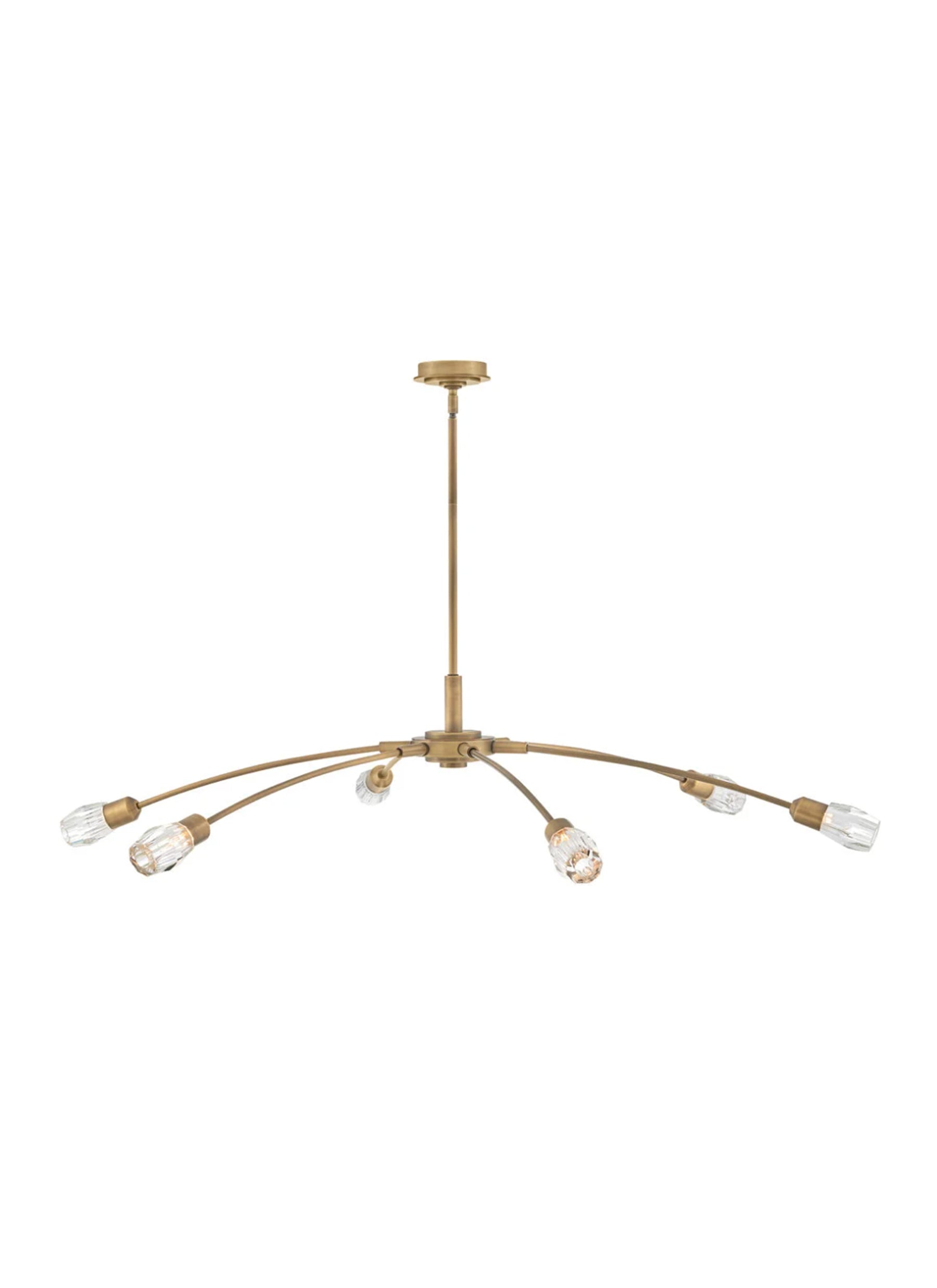 Atera 6L Extra Large Chandelier, Heritage Brass - FR33328HB