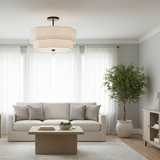 Gwen 4L semi-flush mount - 47733BK