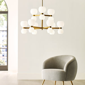 Londyn 24L Large Chandelier - KSC10124BBSMG